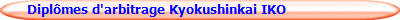 Diplômes d'arbitrage Kyokushinkai IKO