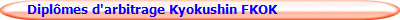 Dipl�mes d'arbitrage Kyokushin FKOK